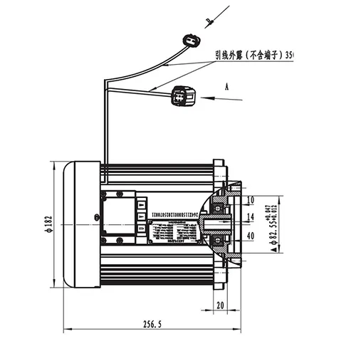 Moteur d’Entraînement de Levage 11000W, moteur Sans Balais PMDC TR155BL