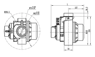 Ensemble Moteur d'Entraînement 1200W, Moteur Sans Balais PMDC TF110BH1-JY120X.32