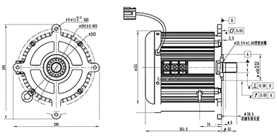 Moteur de Traction 13000W, Moteur Sans Balais PMDC TR210DXF