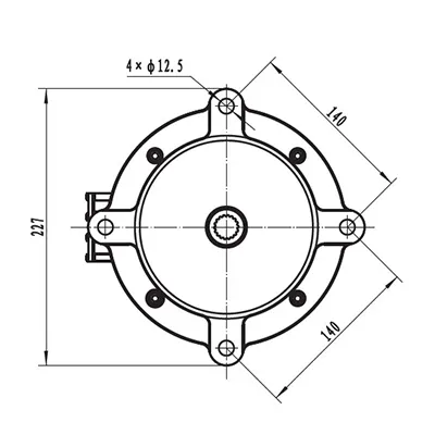 Moteur de Traction 7000W, Moteur Sans Balais PMDC TR155B